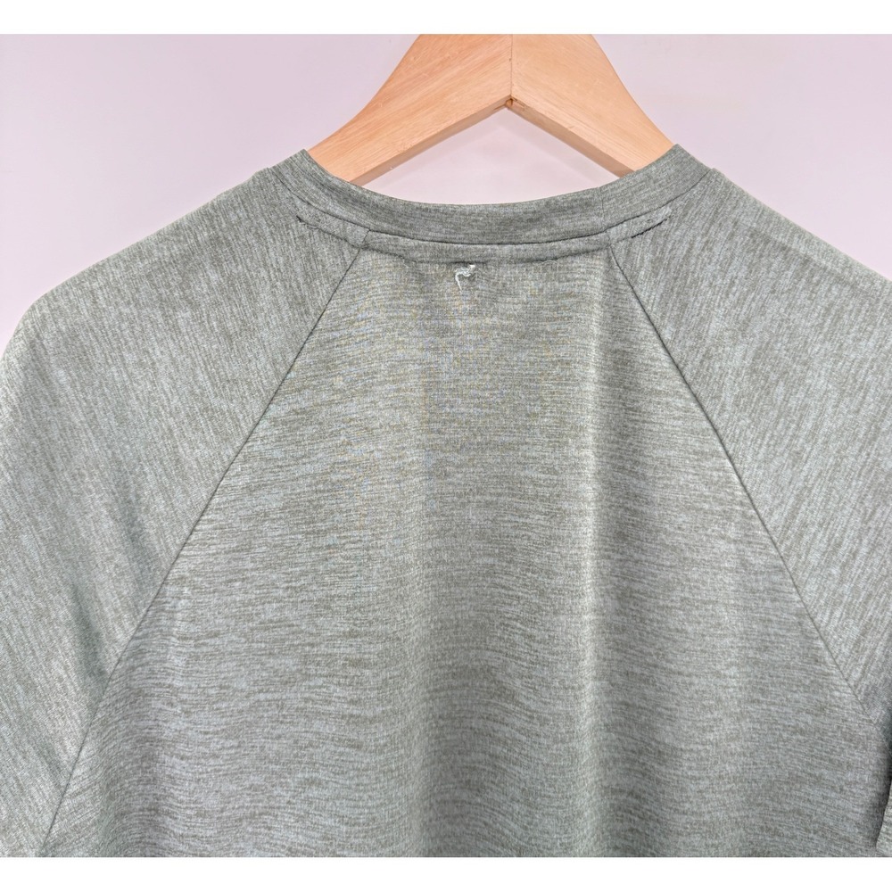 Balance Collection Mens Heathered Sage Green Raglan Performance T-Shirt Flaw - Picture 7 of 10
